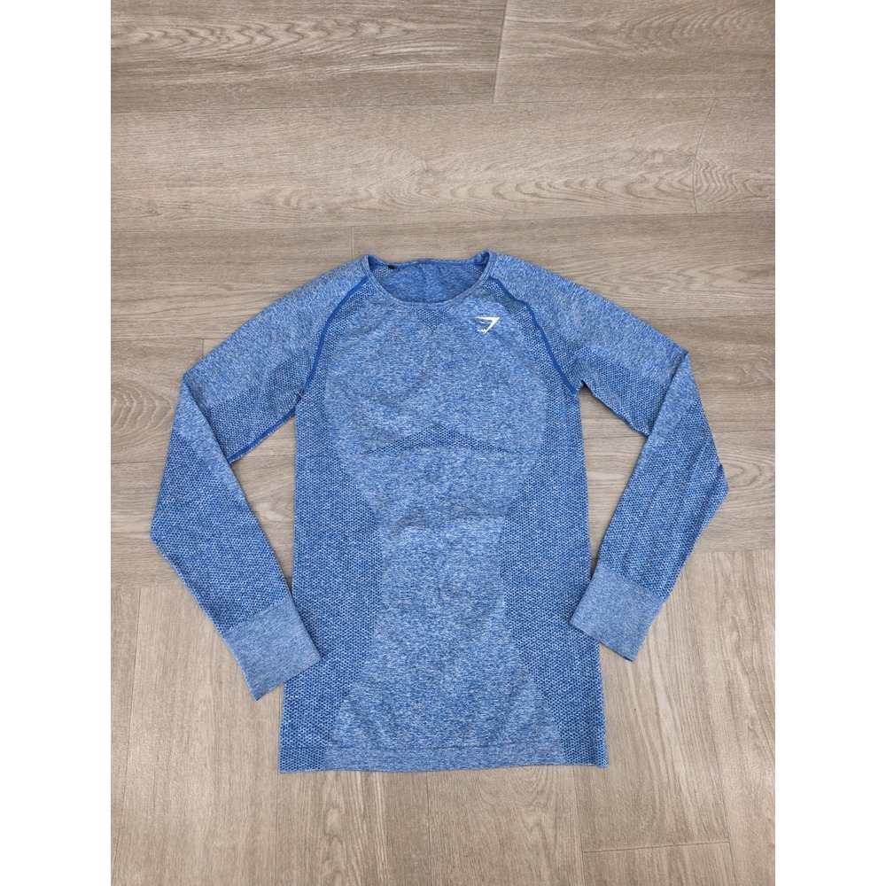 Gymshark Be A Visionary Seamless Long Sleeve Top Women's S-M Blue